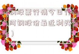 河钢股票行情今日行情（河钢股份最近利好消息）