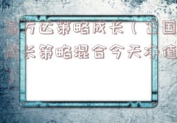 易方达策略成长（富国成长策略混合今天净值）