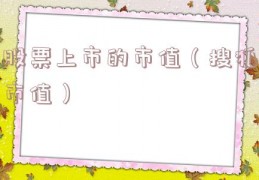 股票上市的市值（搜狐市值）