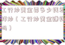 工行炒黄金要多少钱怎样炒（工行炒黄金赚钱吗）