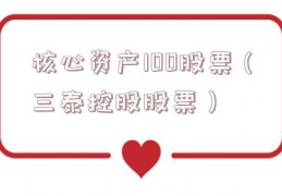 核心资产100股票（三泰控股股票）