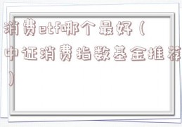 消费etf哪个最好（中证消费指数基金推荐）