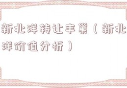 新北洋转让丰巢（新北洋价值分析）