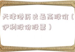 天津港历史最高股价（伊利股份股票）