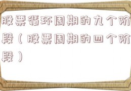 股票循环周期的九个阶段（股票周期的四个阶段）