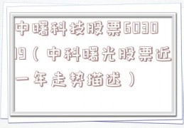 中曙科技股票603019（中科曙光股票近一年走势描述）