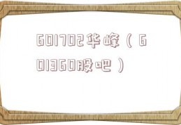 601702华峰（601360股吧）