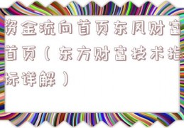 资金流向首页东风财富首页（东方财富技术指标详解）