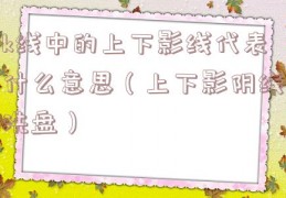 k线中的上下影线代表什么意思（上下影阴线洗盘）