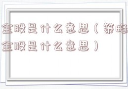 金股是什么意思（策略金股是什么意思）