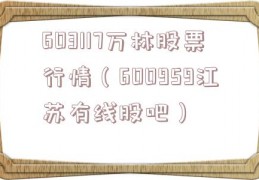 603117万林股票行情（600959江苏有线股吧）