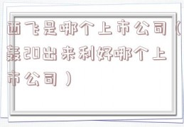 西飞是哪个上市公司（轰20出来利好哪个上市公司）