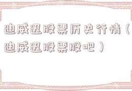 迪威迅股票历史行情（迪威迅股票股吧）