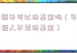 新手可以玩基金吗（年轻人不要玩基金）