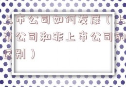 上市公司如何发展（上市公司和非上市公司的区别）