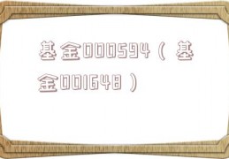 基金000594（基金001648）