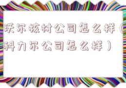 沃尔核材公司怎么样（科力尔公司怎么样）