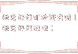 驰宏锌锗矿冶研究院（驰宏锌锗股吧）