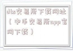 dts交易所下载网址（中币交易所app官网下载）