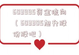 603995资金流向（603305旭升股份股吧）