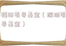 福田引导基金（深圳引导基金）