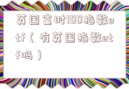 英国富时100指数etf（有英国指数etf吗）