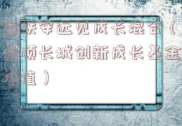 国联安远见成长混合（景顺长城创新成长基金净值）