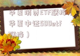 华夏消费ETF联接（华夏中证500etf联接）
