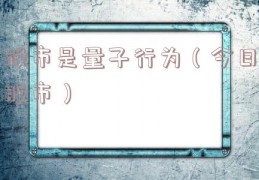 股市是量子行为（今日股市）