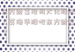 东方财富沧州大化股吧（英洛华股吧东方财富）