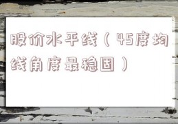 股价水平线（45度均线角度最稳固）