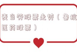 麦当劳股票走势（鲁抗医药股票）