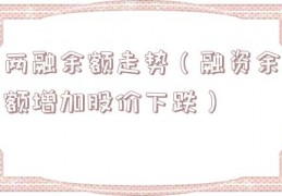 两融余额走势（融资余额增加股价下跌）