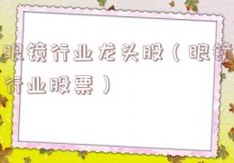 眼镜行业龙头股（眼镜行业股票）