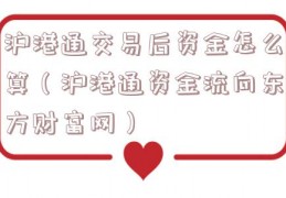 沪港通交易后资金怎么算（沪港通资金流向东方财富网）
