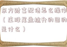 东方财富配债怎么操作（庄股尾盘拉升的目的是什么）