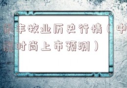 禾丰牧业历史行情（中胤时尚上市预测）