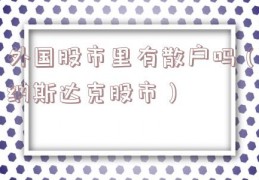 外国股市里有散户吗（纳斯达克股市）