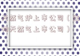 天然气炉上市公司（生物天然气上市公司）