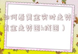 如何看黄金实时走势（黄金走势图k线图）