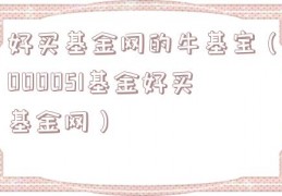 好买基金网的牛基宝（000051基金好买基金网）
