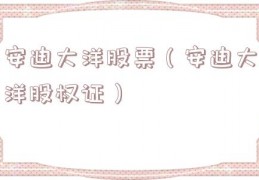 安迪大洋股票（安迪大洋股权证）