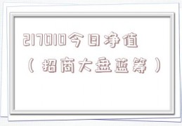 217010今日净值（招商大盘蓝筹）
