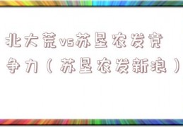 北大荒vs苏垦农发竞争力（苏垦农发新浪）