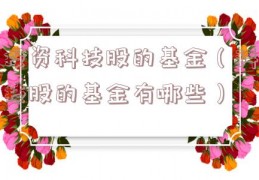 投资科技股的基金（科技股的基金有哪些）