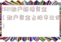 2021散户新增资金（散户资金占股市比例）