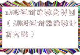 ah股溢价指数走势图（AH股溢价率指数计算方法）