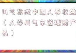 川气东送中国人寿收益（人寿川气东送理财产品）