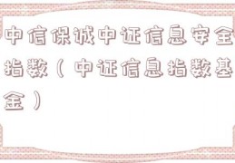 中信保诚中证信息安全指数（中证信息指数基金）