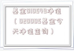 基金010549净值（020005基金今天净值查询）